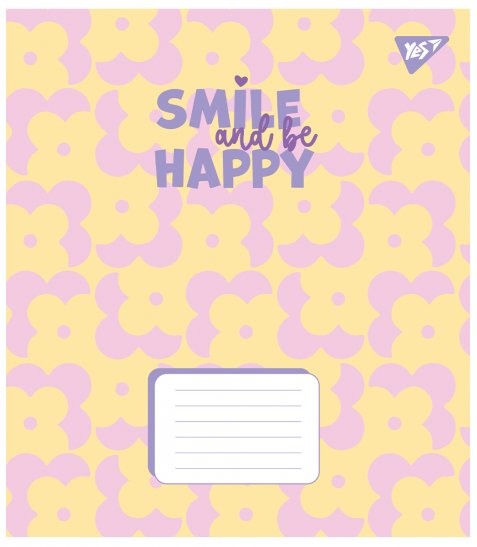Зошит шкільний Yes Smile and be happy 18 аркушів клітинка - фото 3 з 6