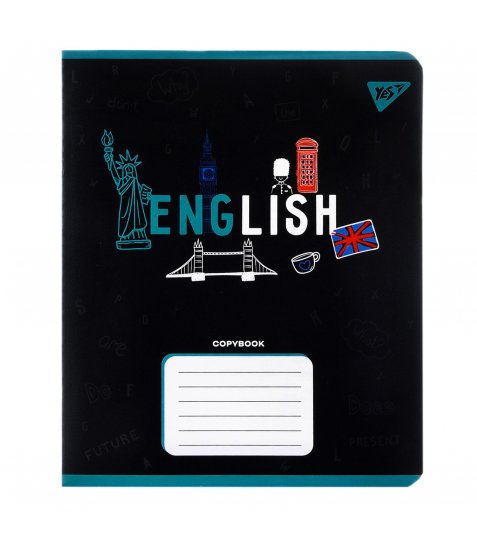 Copybook YES ENGLISH Black 48 pages lines - фото 1 from 5