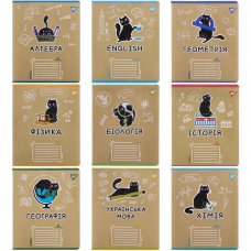 Copybook YES 48 SCHOOL SUBJECTS Black cat MIX