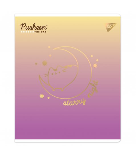 Зошит YES Goldstar Pusheen 12 аркушів коса лінія - фото 6 з 6