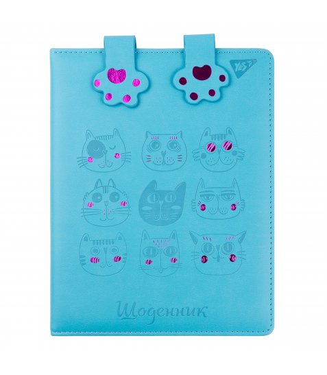 Щоденник шкільний YES PU твердий Cat. Catband - фото 1 з 5