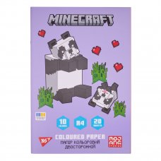 Бумага цветная двусторонняя Yes Minecraft.Spring 20 листов А4 скоба