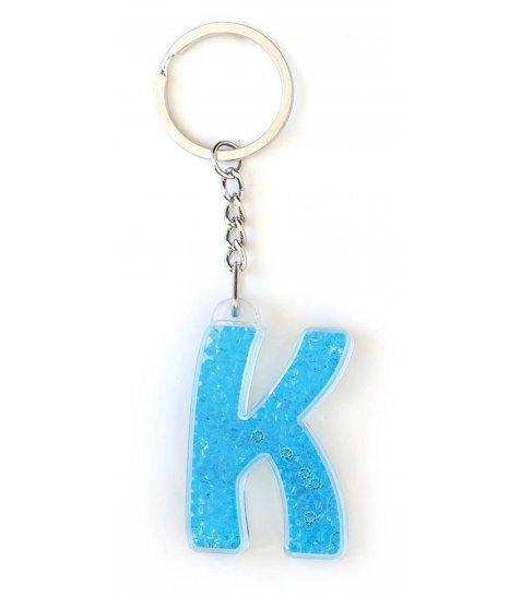 Брелок YES буква  К, блакитна - фото 1 з 1
